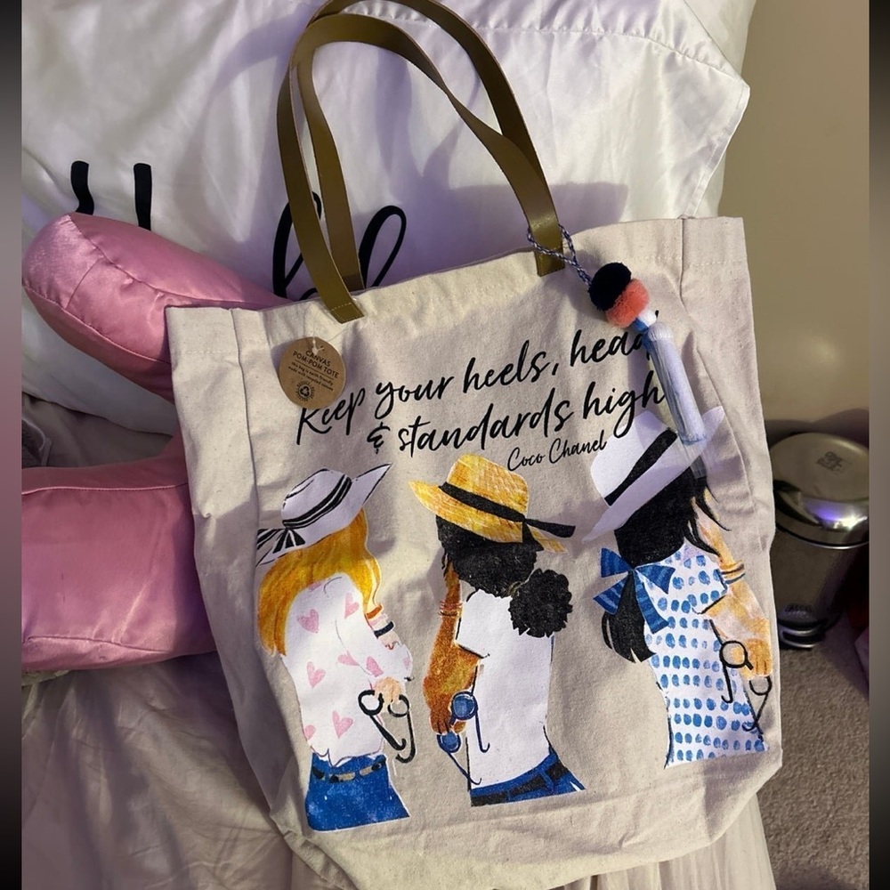 Keep your heels, head and standards high tote coco chanel